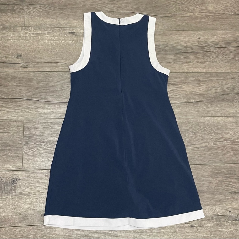 Abercrombie & Fitch High Neck Traveler Mini Dress Tennis Shorts Navy XS Petite - Picture 9 of 9